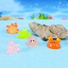 Mini Luminous Marine Animals Figurine Jellyfish Coral Octopus Shark Micro Landscape Ornament Fish Tank Aquarium Decoration