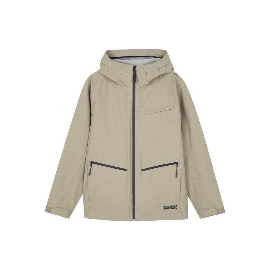 Skechers Outdoor Series Sports Hooded Comfortable Fashionable Versatile Long Sleeve Jacket Men jackets Cashew L124M049-01NC XL