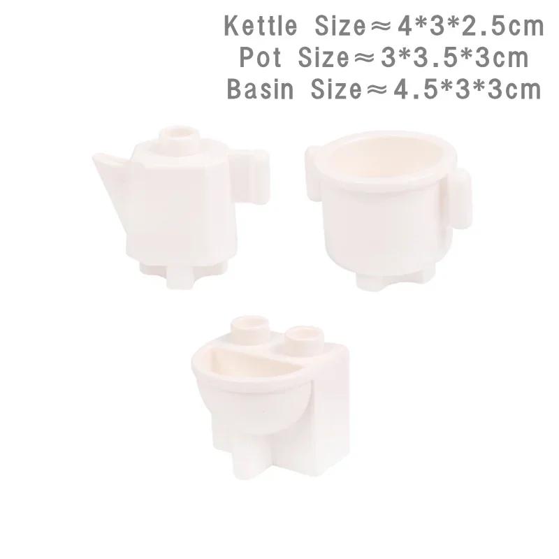 Big Building Blocks Play House Furniture Accessories Indoor Utensil Bed Compatible Large Bricks Assemble Toys Children Kids Gift