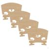 4 Pieces Replacement Maple 1/2 Violin Bridge Musical Instrument Accessory