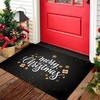 Christmas Large Carpet Santa Claus Snowman Cane Rug "Merry Christmas" Mat Snowflake Home Decoration Entryway Floor Mat Home Rugs