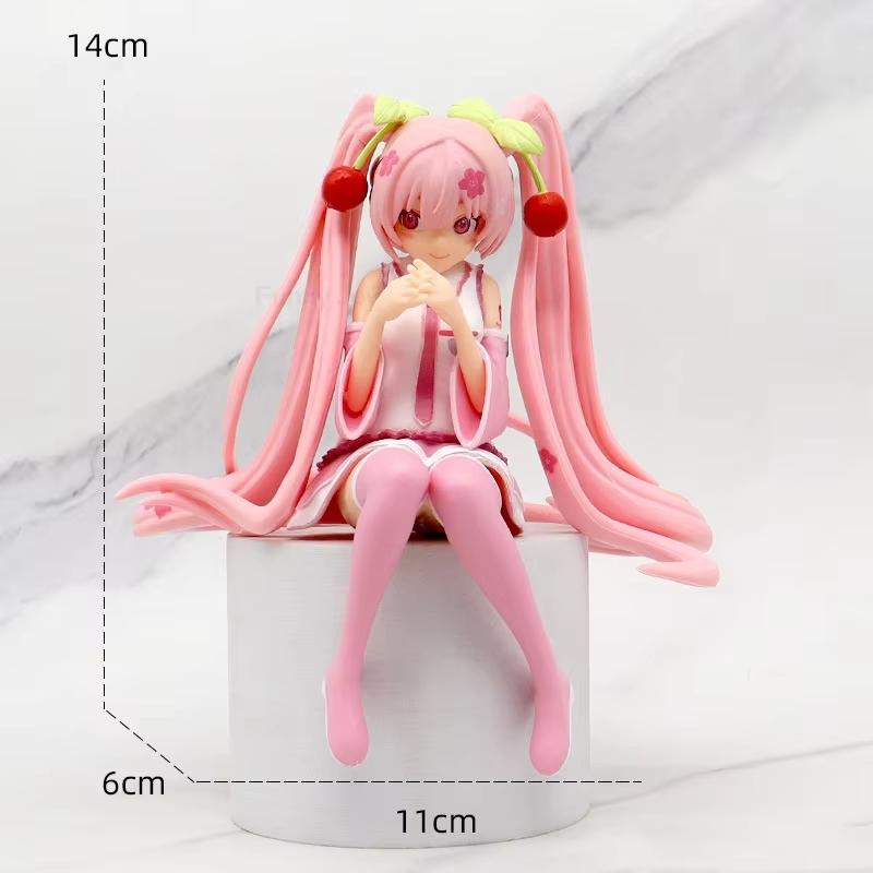Anime Hatsune Miku Figure Wedding Dress Action Figures Kawaii Swimsuit Vocaloid Pvc Collectible Model Toys Girl Gift
