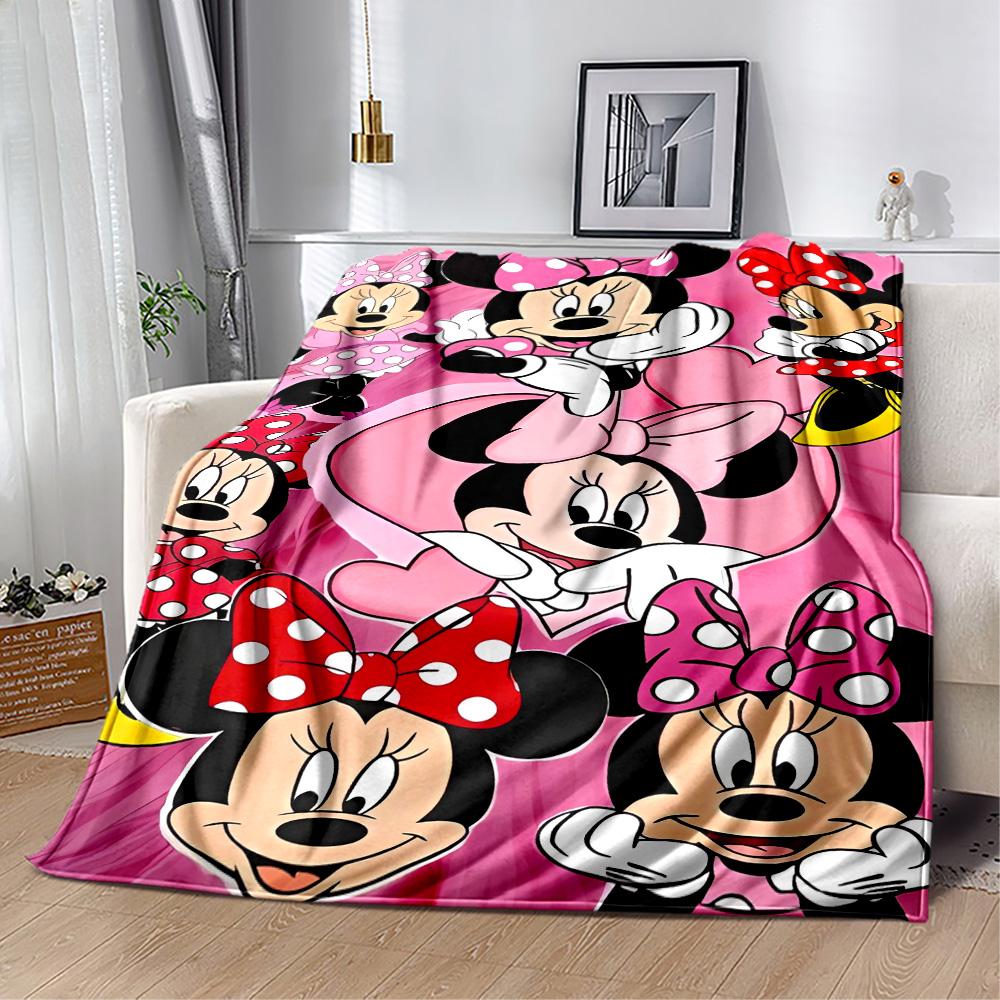 Mickey Minnie'S Festive Blanket Decor Throw For Sofa Couch Office Bed Picnics for All Occasions Cozy Home Lovers Ideal Gift For Birthday Y47