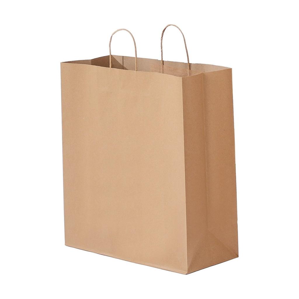 Kraft Paper Bags with Handles 100Pcs 18x7x19 In Party Shopping Bag Black