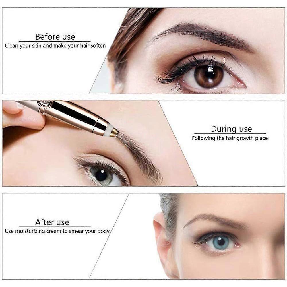 2026 Latest Model  Eyebrow Epilator, Painless Precision Eyebrow Trimmer Eyebrow Epilator Eyebrow Facial Razor for Face Lip Nose Facial Hair Remova