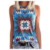 Women's Top Colorful Print Block  Top Stylish  Tank