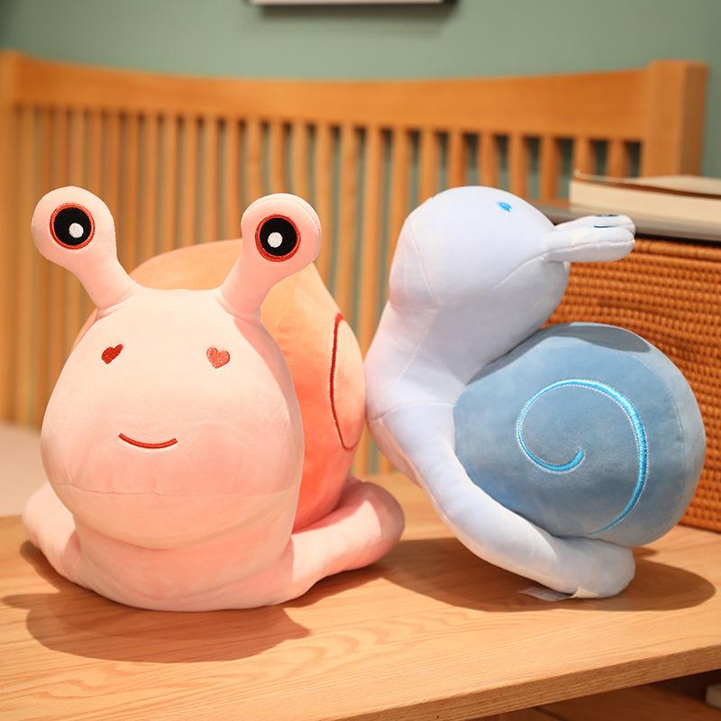 Cute Snail Doll Baby Cartoon Doll Plush Toy Little Snail Birthday Gift Grab Doll