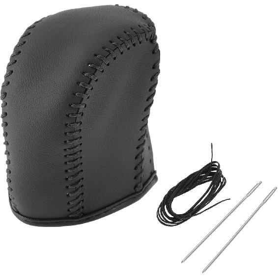 

1 Set Gear Shift Knob Cover for Acura TL 2009-2014 Stick Shifting Handle Protector Black Faux Leather