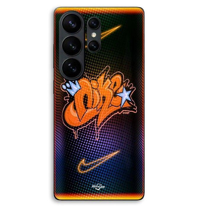 Phone Case - MANIACASE - Samsung Galaxy S26 Ultra - Silicone TPU - Nike Just Do It Pattern - Black