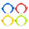 3Pcs Underwater Swim Training Gear With Fish-Shaped Retrieval Rings Diving Rings Set Floatable Pvc Pool Toys For Adults/Kids
