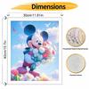 Disney Paint By Number Kit Mickey Mouse Holding Flowers Drawing Canvas DIY Picture Home Decor Painting Wall Art Hobby Craft Gift