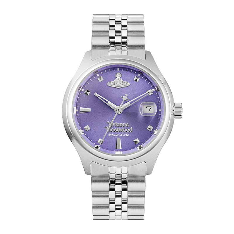 

Жіночий кварцовий годинник Vivienne Westwood 29 мм з фіолетовим циферблатом DWVV311PPSL Regular Watch Box