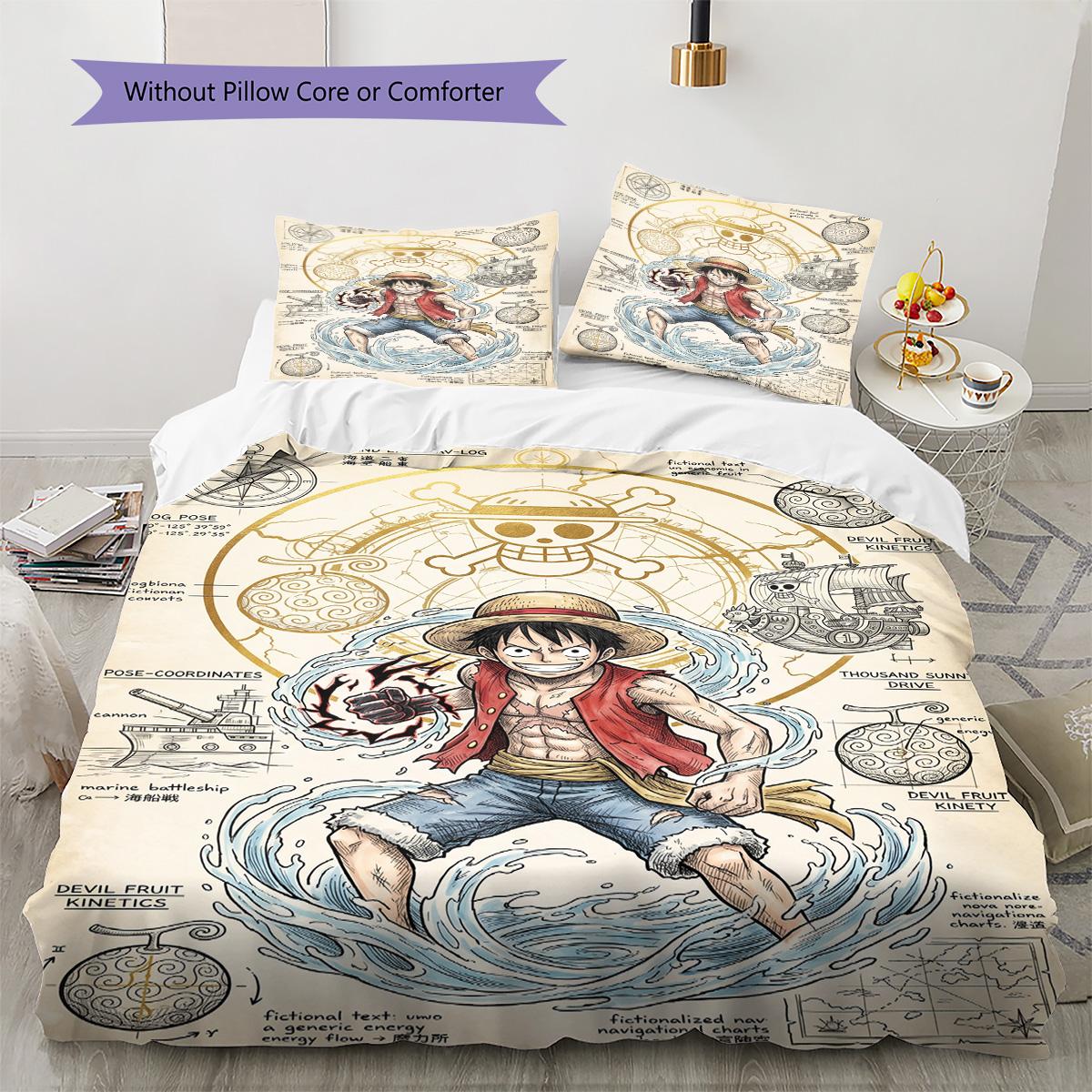 

One Piece Pillowcase & Duvet Cover Set for Home Decor Birthday Gift (1 * duvet cover + 2 * pillowcase, without core) 135x200cm