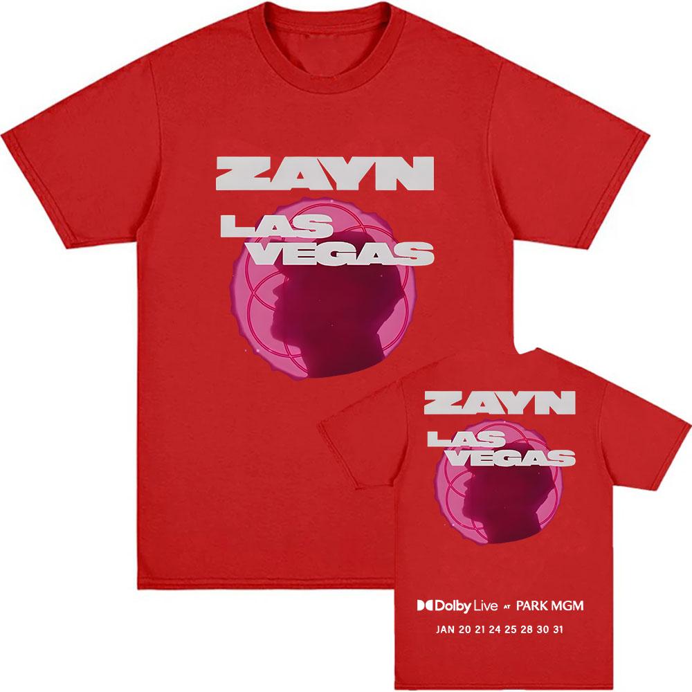 

Zayn Malik Las Vegas Tour 2026 T-shirt Short Sleeve Cotton Casual Tshirts Unisex Streetwear Graphic Print T Shirt S