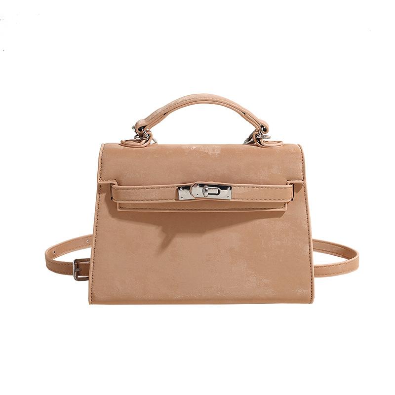 

Ретро повседневная портативная маленькая сумка женская новая простая и модная маленькая квадратная сумка сумка через плечо сумка Kelly тренд