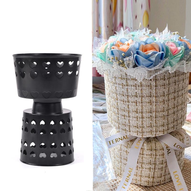Plastic Flower Packaging Liner Plant Stand Stands Packing Material Fixing Bouquet Base Arrangement Floral Supplies
