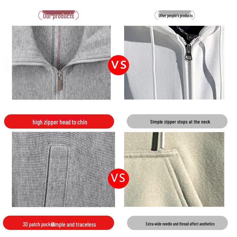 2025 Autumn Korean Casual Striped Raglan Sleeve All-Cotton Zipper Jacket