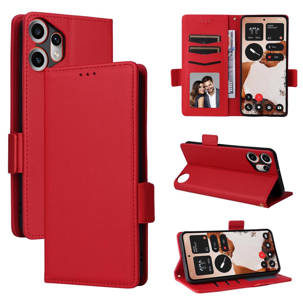 Flip Cover für Nothing CMF Phone 2 Pro PU-Leder Ganzkörperschutz Mit [RFID-Blockierung] Stoßfest Langlebig Retro Handyhülle
