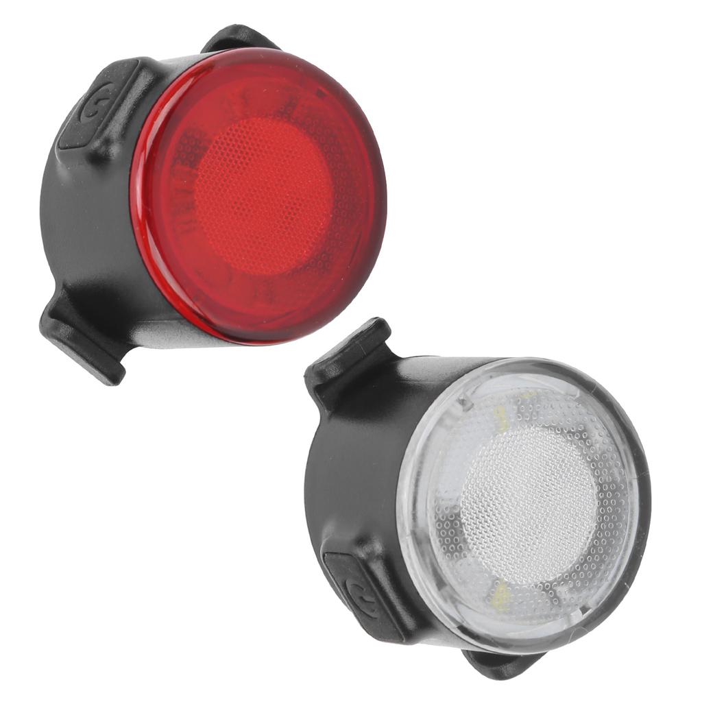 Sada LED zadního a předního světla na kolo USB dobíjecí Mini výstražné světlo pro noční jízdu na kole