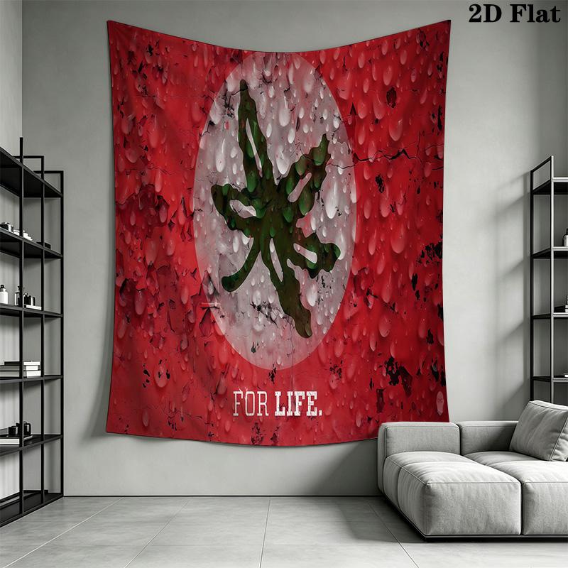 Ohio State Buckeyes Football Threepiece Set 1 Duvet Cover 2 Pillowcase Without Core Soft And Comfortable Bedding Set