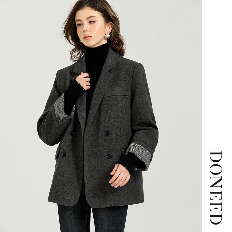 DONEED Women's Fashion V-Neck Slimming Down Blazer