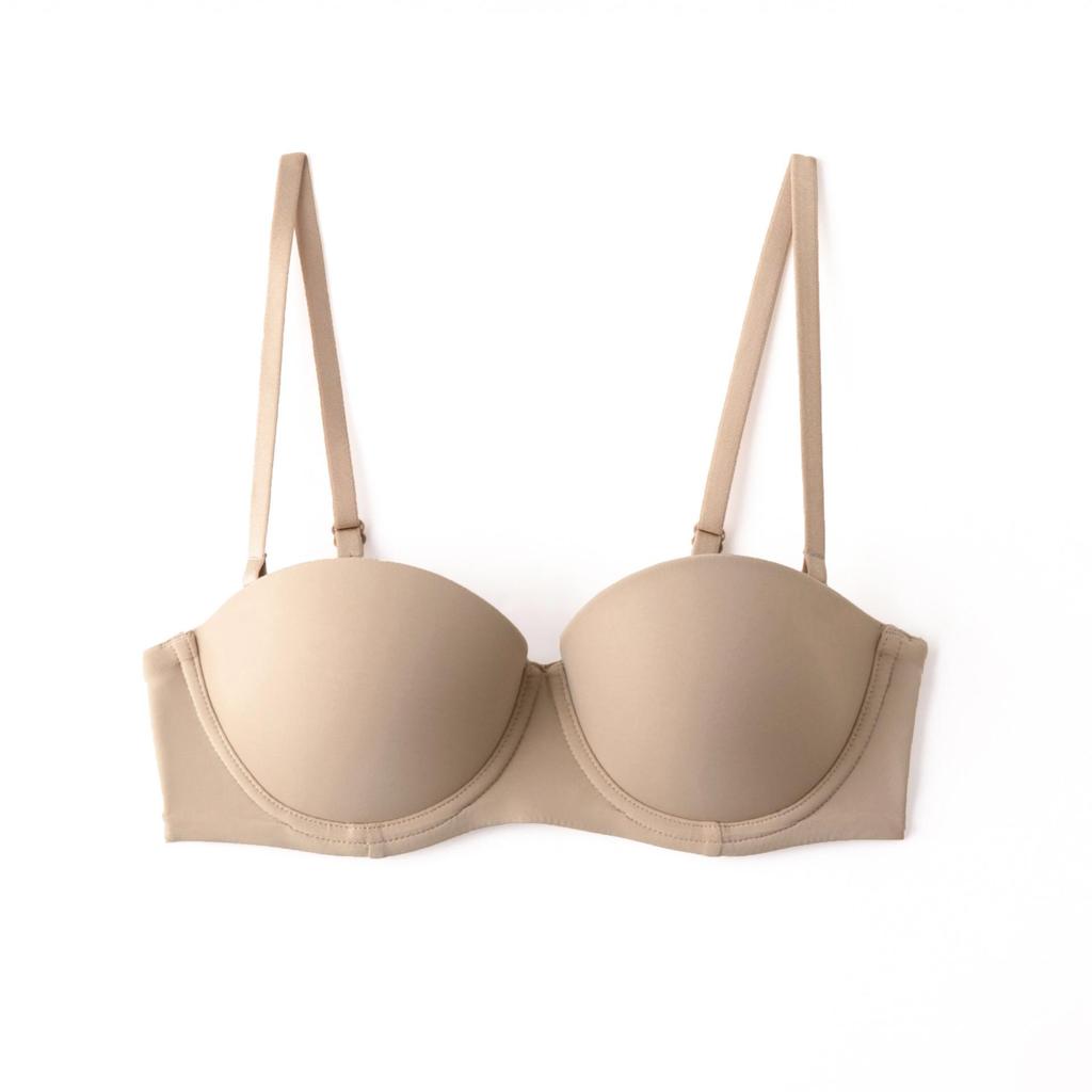 Sexy Seamless Women's Underwear: Half Cup, Supportive, Thin Upper, Thick Lower, With Steel Ring.