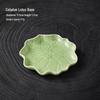 Lychee Celadon Resin Incense Holder - Small Sandalwood & Kitten Ornament Plate for Tea Table.