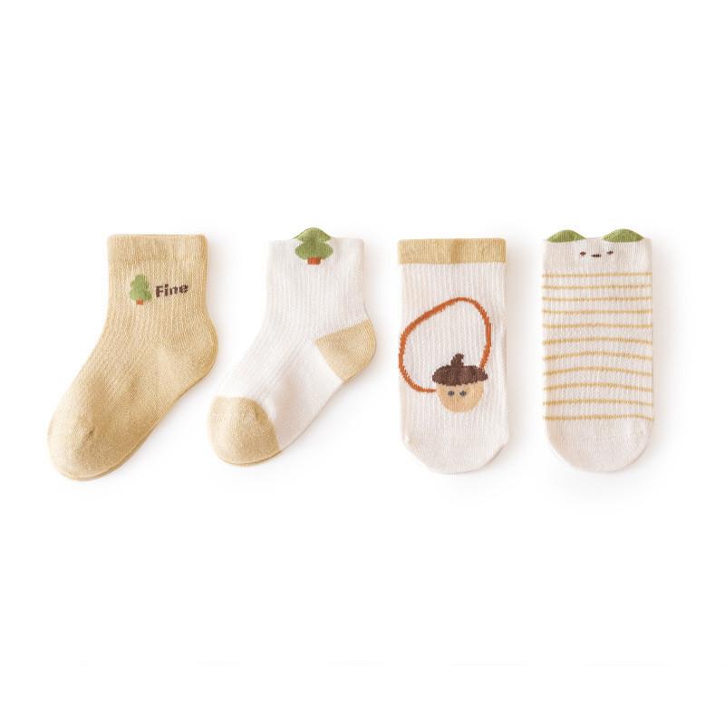 4Pairs/Set 0-5Years Baby Girls Boys Socks Cotton Mesh Soft Children's Socks Summer Thin Toddler Baby Socks For Girl Boy