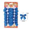 Mini Christmas Bow Glitter Gold Silver Xmas Tree Bowknots Pendants DIY Gifts Wrapping Decors New Year Party Garland Ornaments