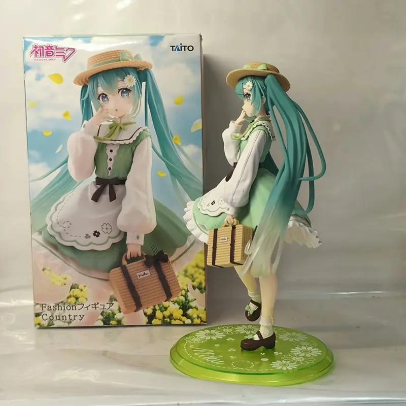 New Hatsune Miku Fashion Figure Country Ver. PVC Anime Action Figures Model Collection Toy