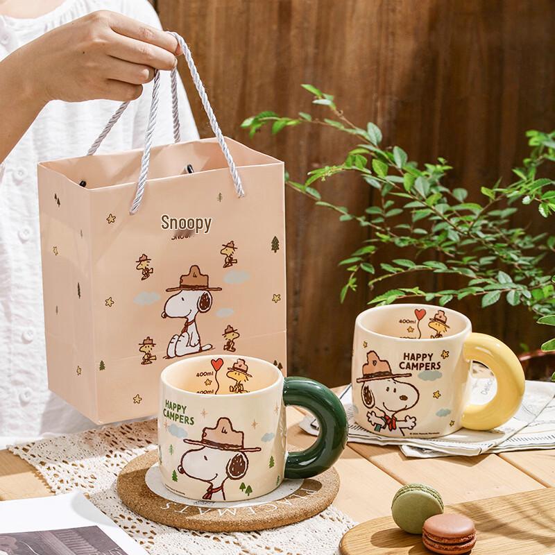 

Керамическая кружка Снупи с подарочным пакетом