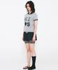 Kimseupeulesikoteunmakes Kiss Mar Applique Logo T-Shirt Gray