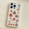 Lovely Dessert Food Pattern Clear Phone Case For iPhone 17 Air 16 Pro Max 15 14 Plus 13 12 11 Pro Shockproof Silicone Back Cover