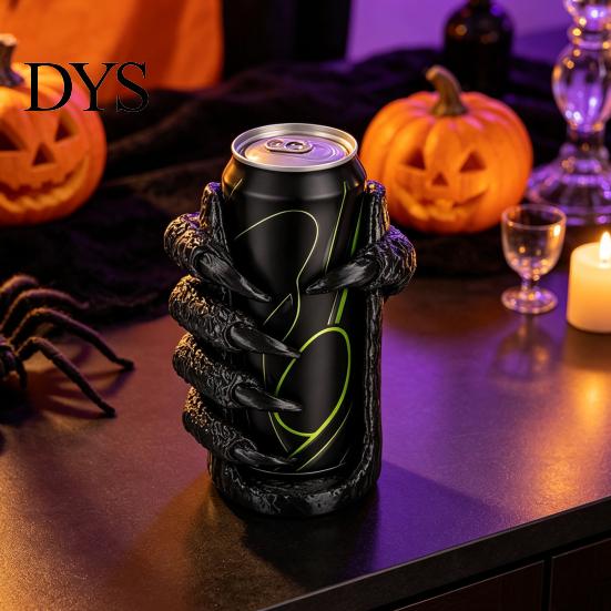 Raffredda Lattine per Feste Artiglio Gotico Portabevande per Lattine da 12oz, Supporto per Bevande Mostro Stampato in 3D con Display da Tavolo Halloween Manico Laterale, Unico