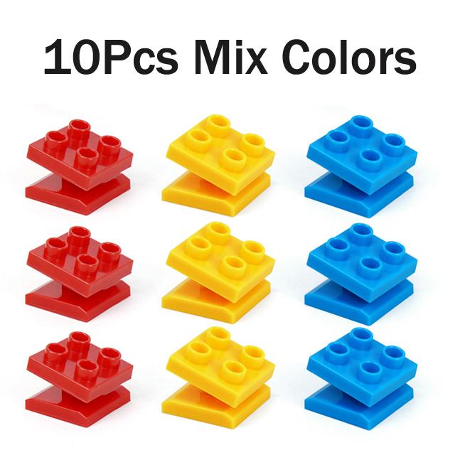 5/10pcs Universal Wooden Tracks Connectors Accessories Big Size Blocks Rotatable Connection Adapters Fit for Brand Train Tracks