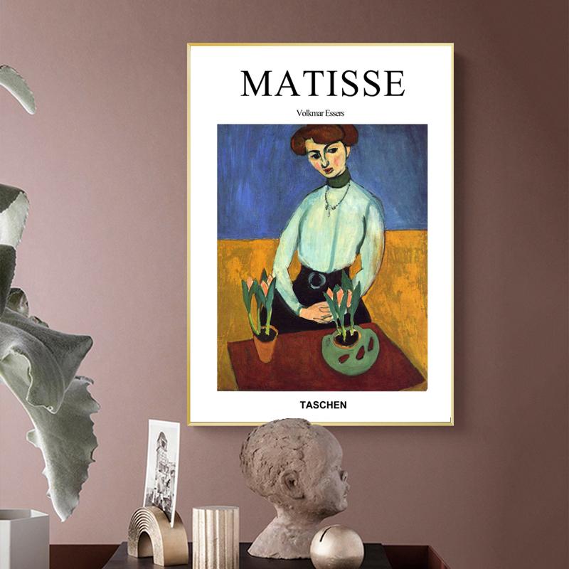 Abstract Matisse Line Art Poster World Famous Painting Vintage Wall Pictures Prints for Living Room Bedroom Nordic Home Decor