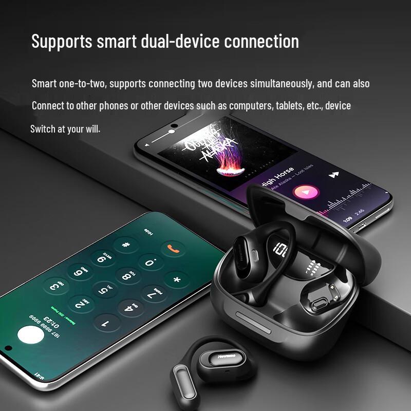 Newsmy Q10 Open-Ear Bone Conduction Sports Bluetooth Earphones
