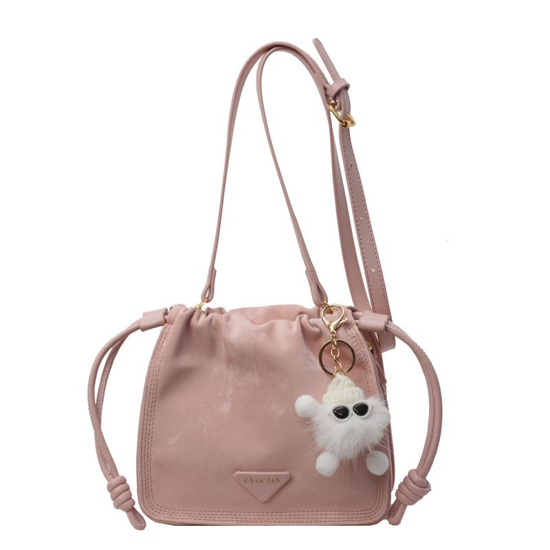 Women's Bag New Fashionable Versatile Messenger Bucket Bag