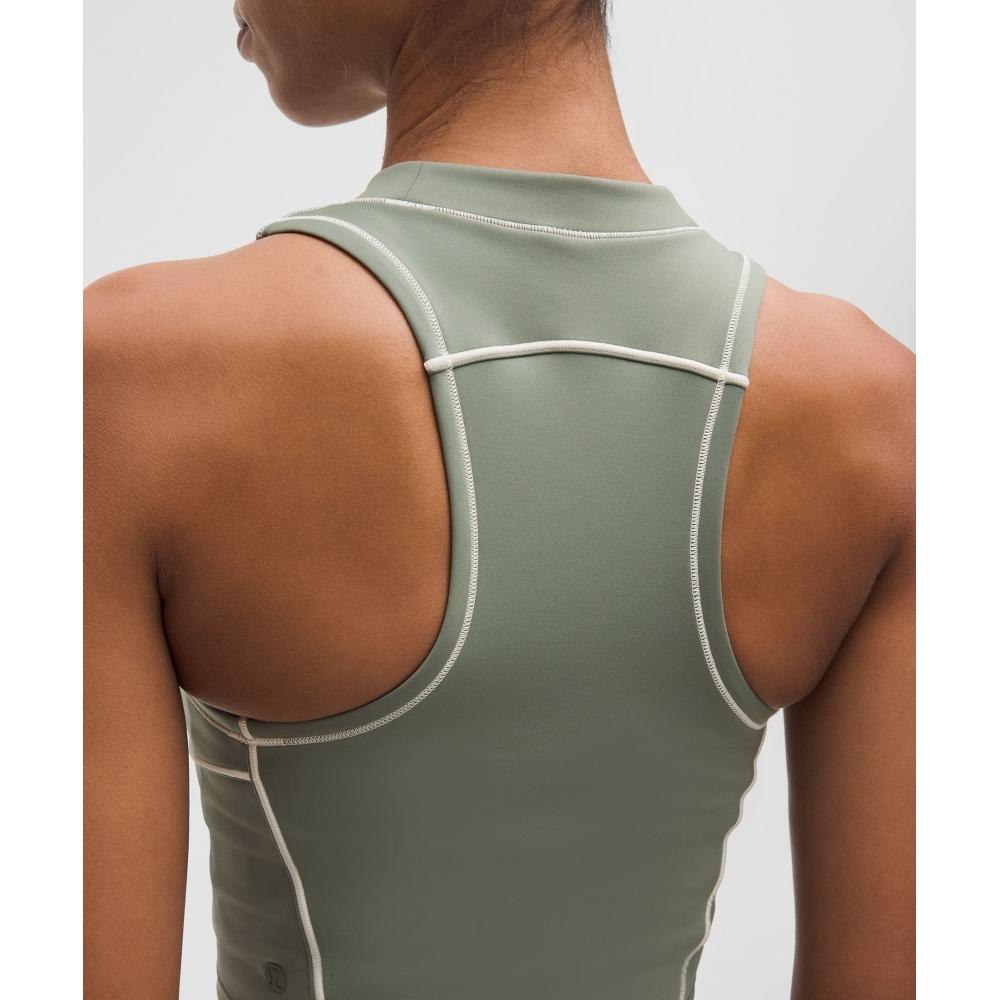 Lululemon Ultralu Contour Seam Cropped Tank Top Willow Leaf