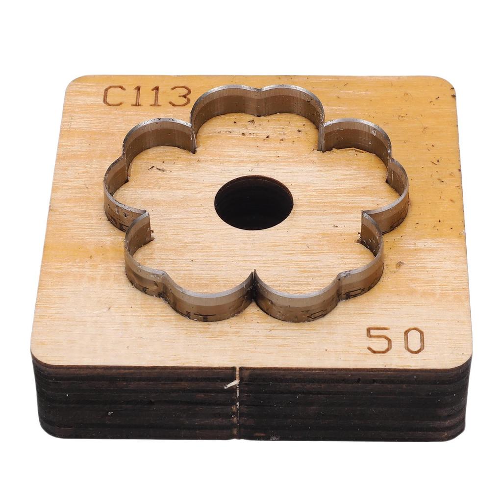 Flower Leather Cutting Die Carbon Steel Leather Craft Punching Mold for Keychain Bag Decoration