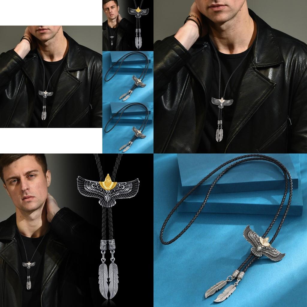 Eye-catching Retro Eagle Bolo Tie Fashionable Western Jewelry For Unisex Wear