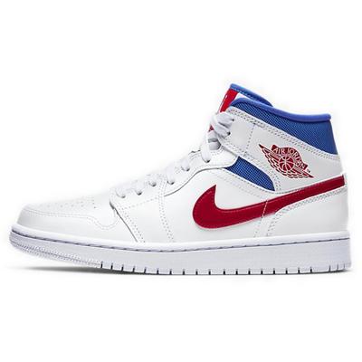 1 Mid White Red Royal Women's Jordan BQ6472-164