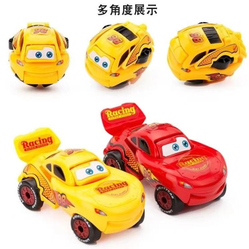 Disney Toy Story Cars Action Figure Transforming Car Lightning Mcqueen Children Racing Car Deformed Eggbirthday Christmas Gift