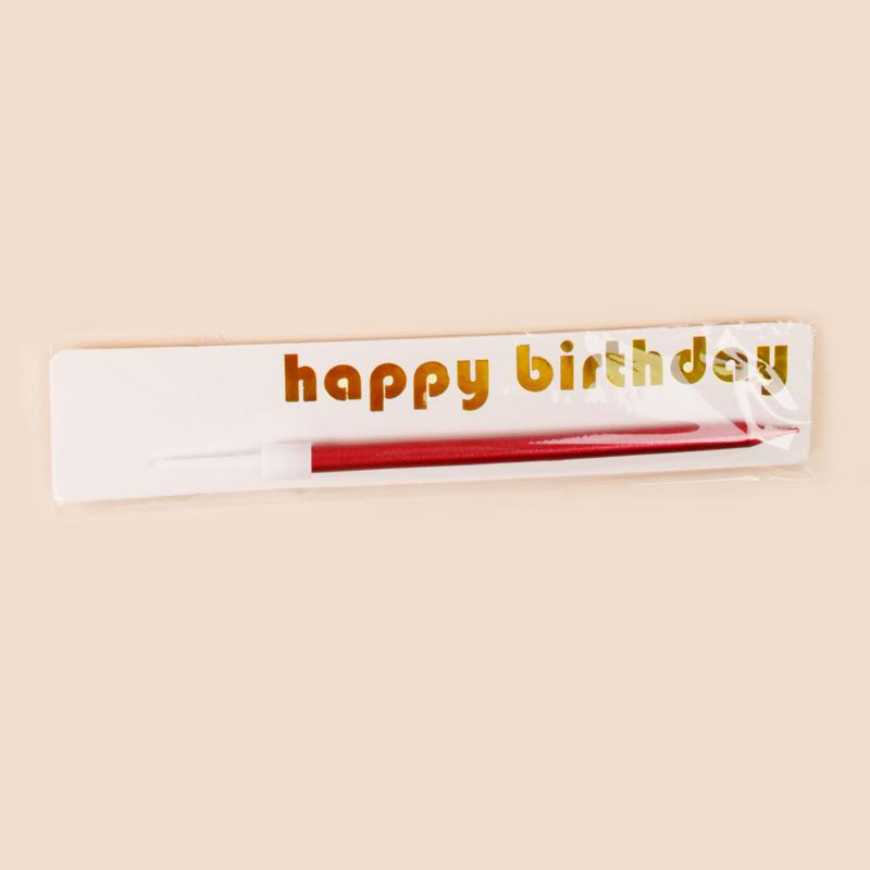 Metallic Paint Birthday Candle Set, Cake Baking Creative Local Tyrant, Monochrome Single Pencil Candle