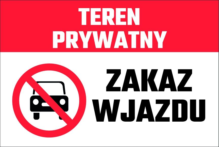 No Entry Sign 20x30 Cm PVC T025