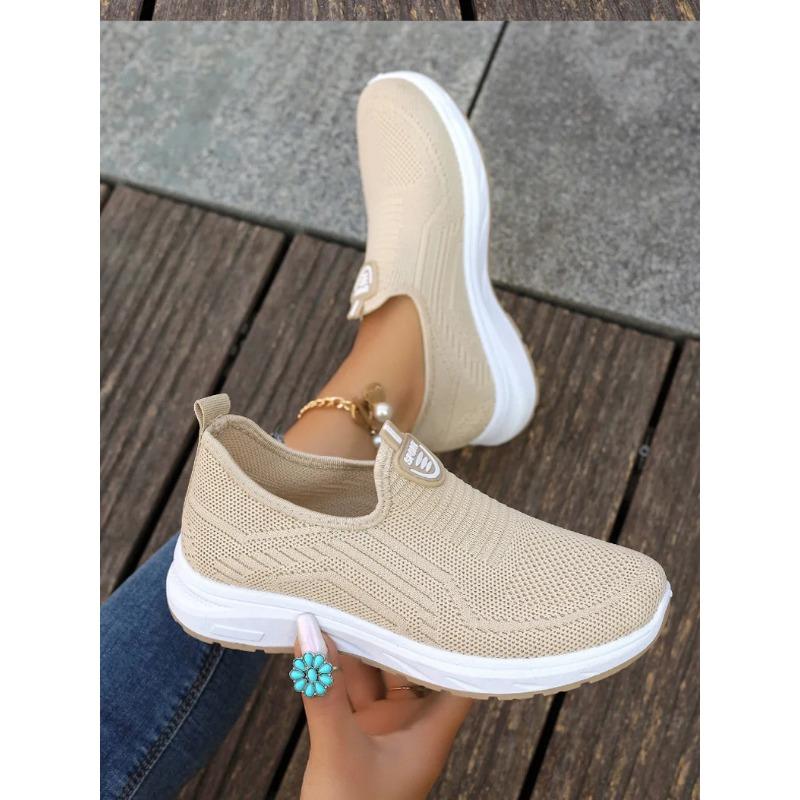 Women's Sneaker Loafers Tennis Femimino Ladies Slip On Breathable Sports Shoes Designer Barefoot Shoes Ballet Flats