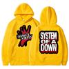 Vintage Band System of A Down Graphic Hoodies Unisex Awesome Rock Metal Long Sleeve Oversized Fleece Oversized Sportwear Male