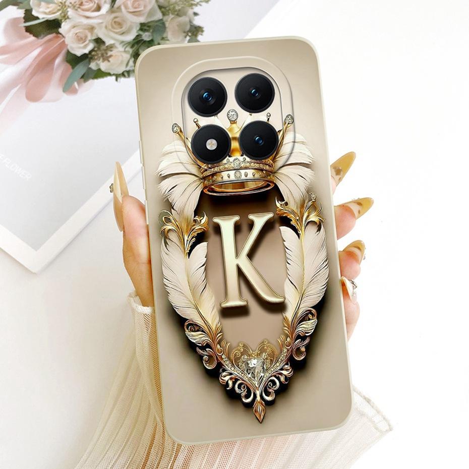 Fashion Crown Letter Phone Case For Xiaomi Redmi Note 15 Pro Plus Soft Silicone Cases For Redmi Note 15 Pro 5G 15Pro+ Bumpers
