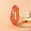 Stylish Oversized Colorful Bracelet Trendy Eye Catching Sparkling Star Pattern Resin Bangle Jewelry For Women