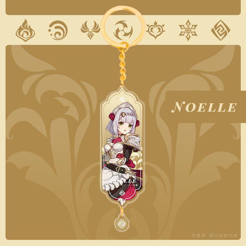 Genshin Impact Akrylowy Dwustronny Brelok Kreskówkowy Brelok